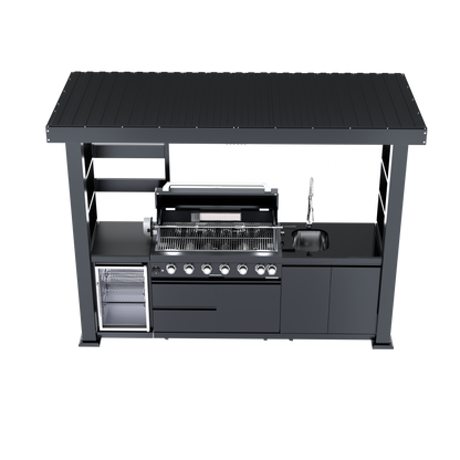 108-Inch 6-Burner Deluxe Outdoor Kitchen Grill
