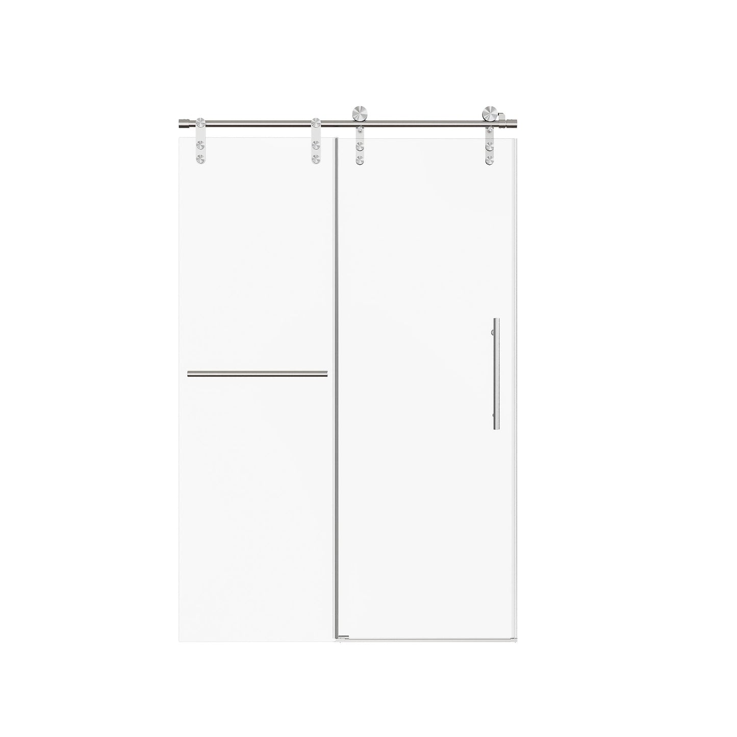 Frameless Single Sliding Shower Doors With Towel Rail & Handle