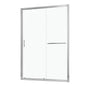Single Sliding Bypass Shower Door Tempered Glass Enclosure