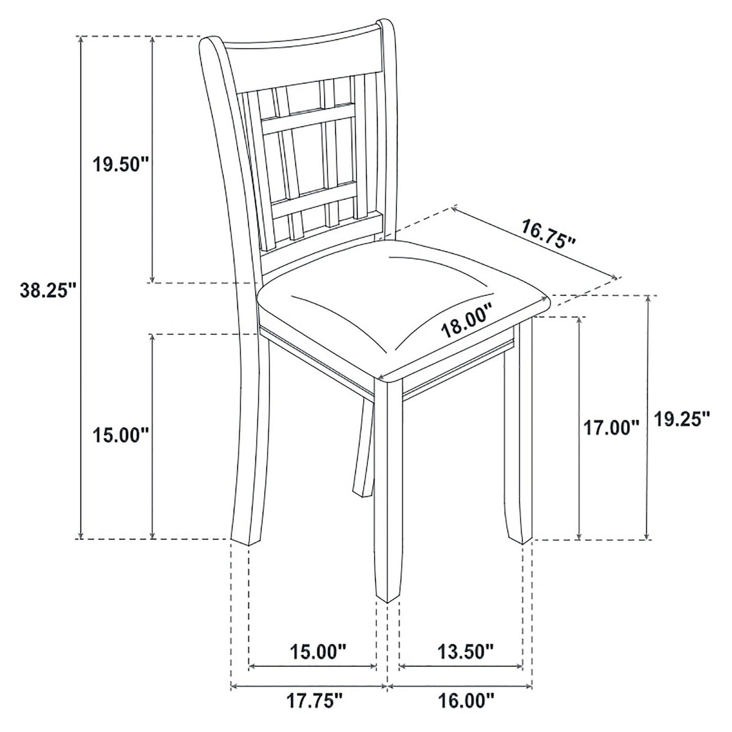 Ingall - 5 Piece Set With Storage Table And Upholstered Chairs - Medium Gray