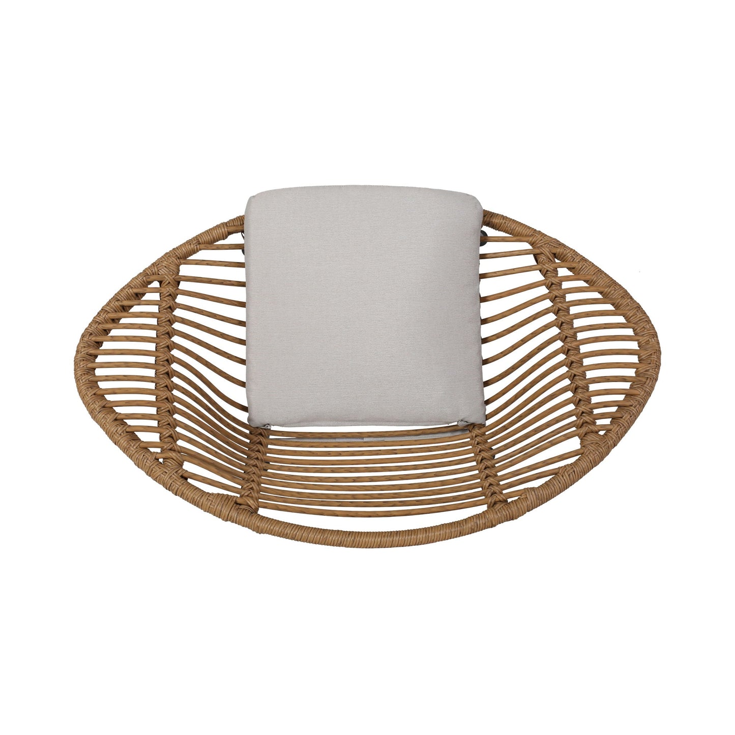 Cordella Outdoor Woven Wicker Chairs with Cushions, Set of 2
