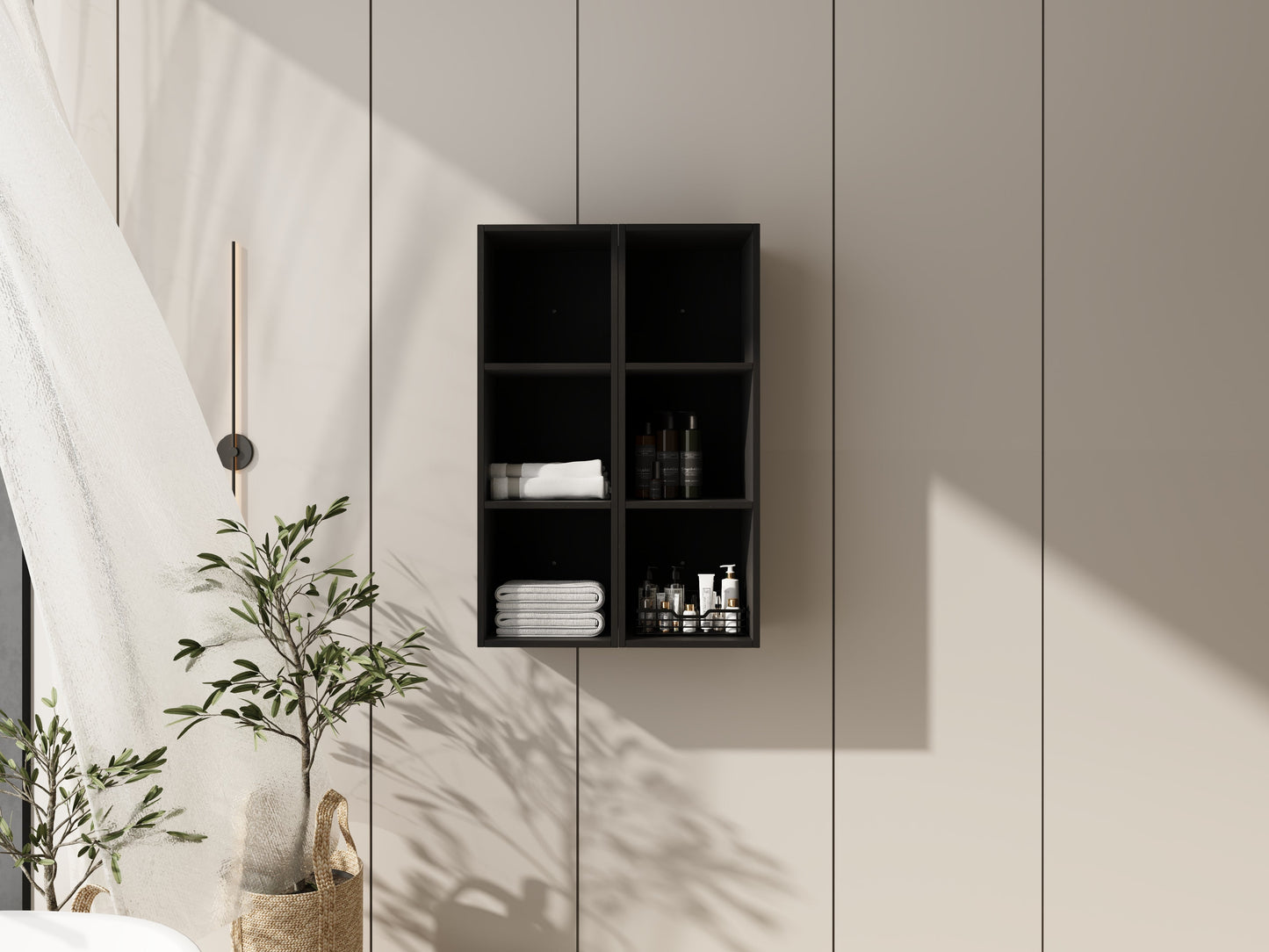 24 Inch Wall Mounted Storage Shelves Combination