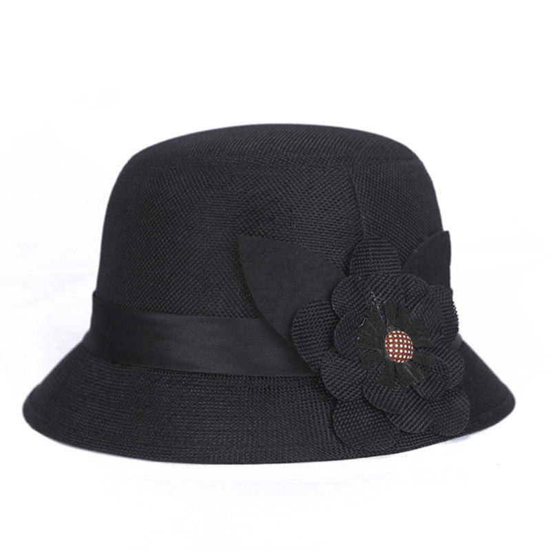 Middle-aged And Elderly Ladies Hats Hemp Bowl Hat