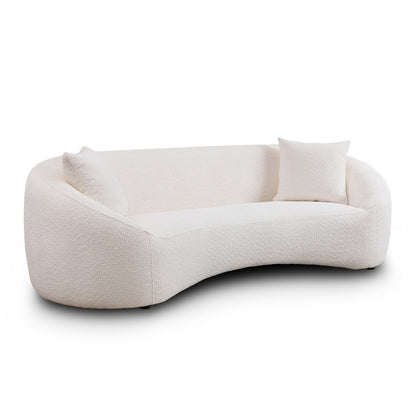 Minimalist Curved Sofa, 3 Seater