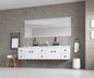 96 x 36 Inch LED Bathroom Mirror with Front and Backlight