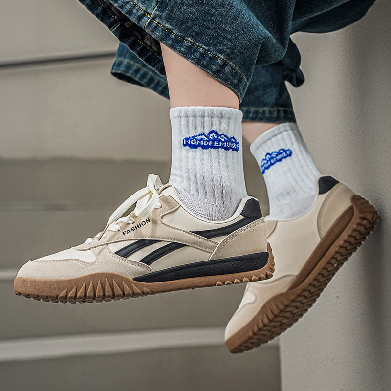 New Men's Retro Casual Skate Shoes, Breathable Versatile German Training Sneakers For Men