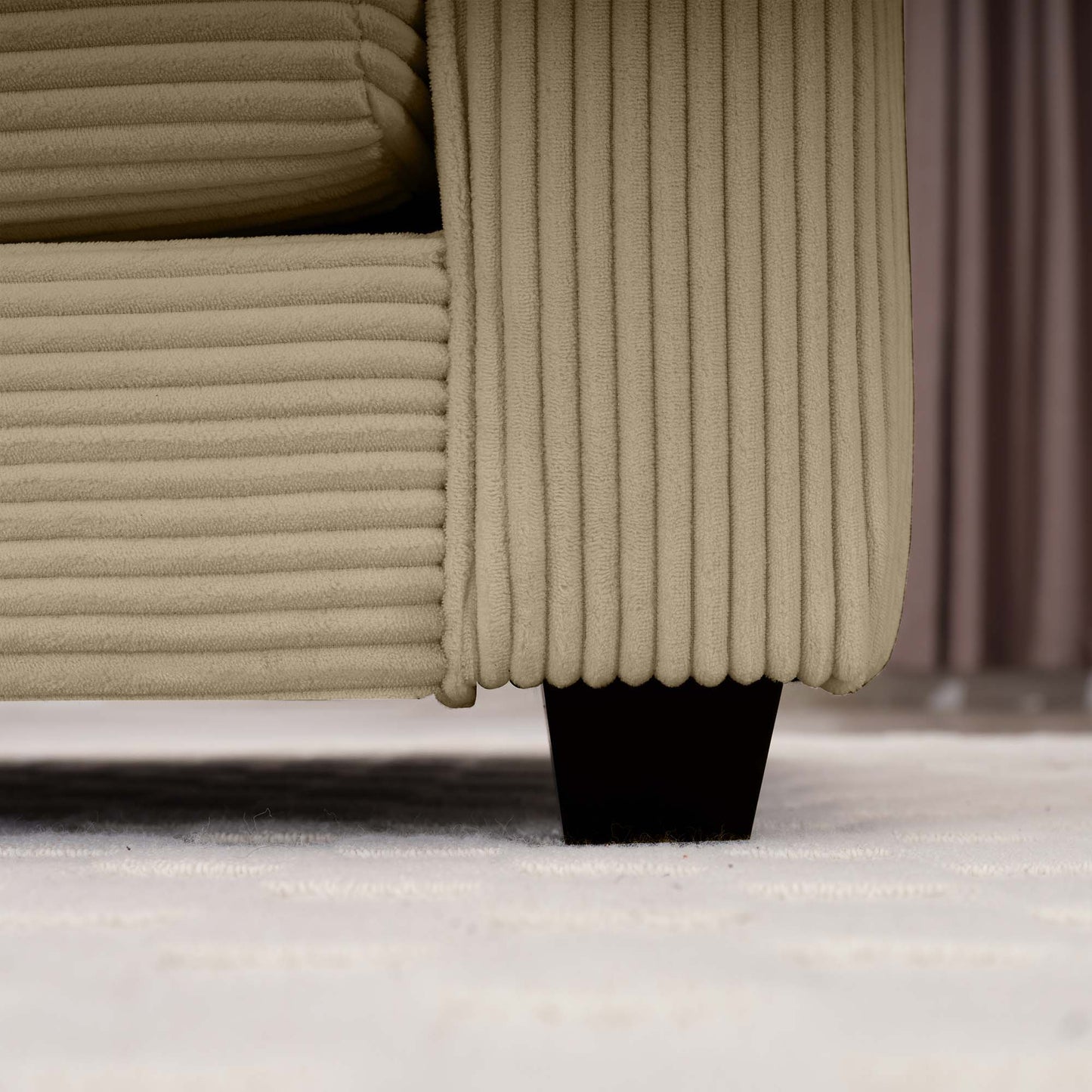 Modern Classic Fabric Single Chair Deep Seat Sofa With Pillow