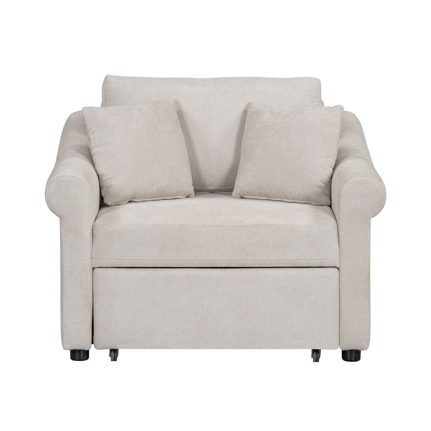 Convertible Sleeper Chair With Adjustable Backrest