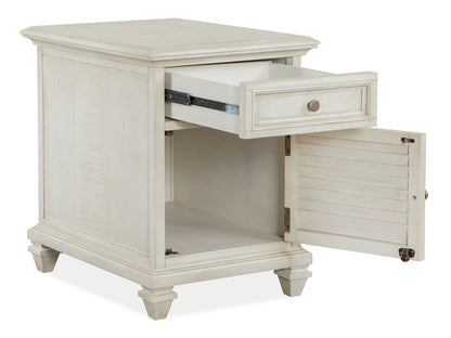 Newport - Chairside End Table - Alabaster