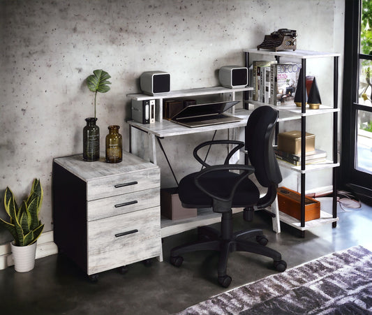 Nypho Antique White Writing Desk