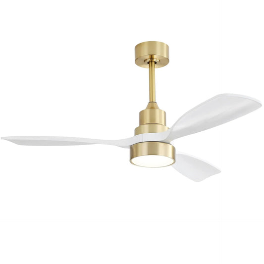 Indoor Ceiling Fan with Dimmable LED Light, 6-Speed Remote, Reversible Blades