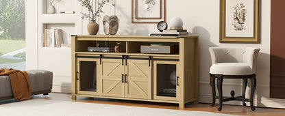 U_STYLE 59.3'' Sideboard with Sliding Barn Door