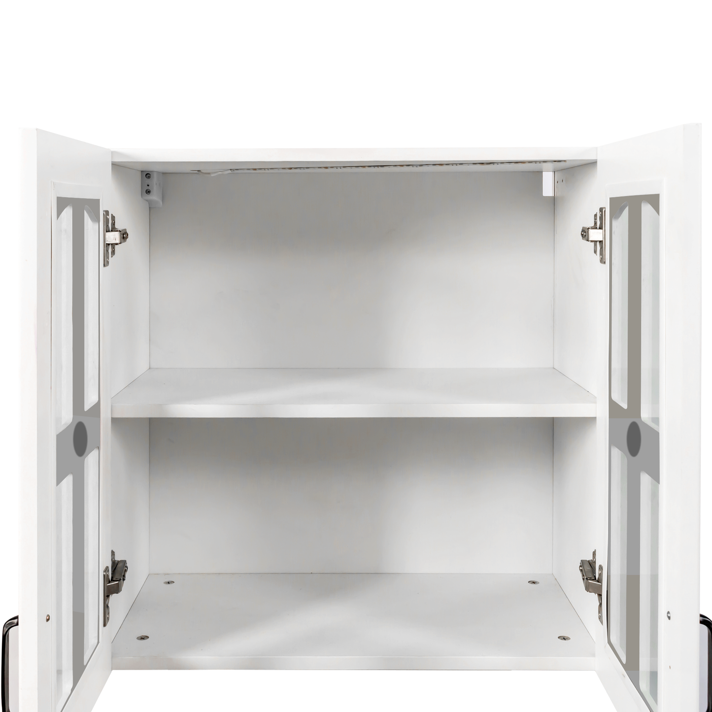 Wall Cabinet with Glass Door and Adjustable Shelves