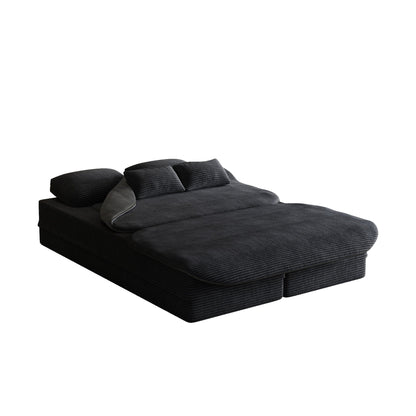 2 In 1 Foldable Sofa Bed With Multi Functional Blanket