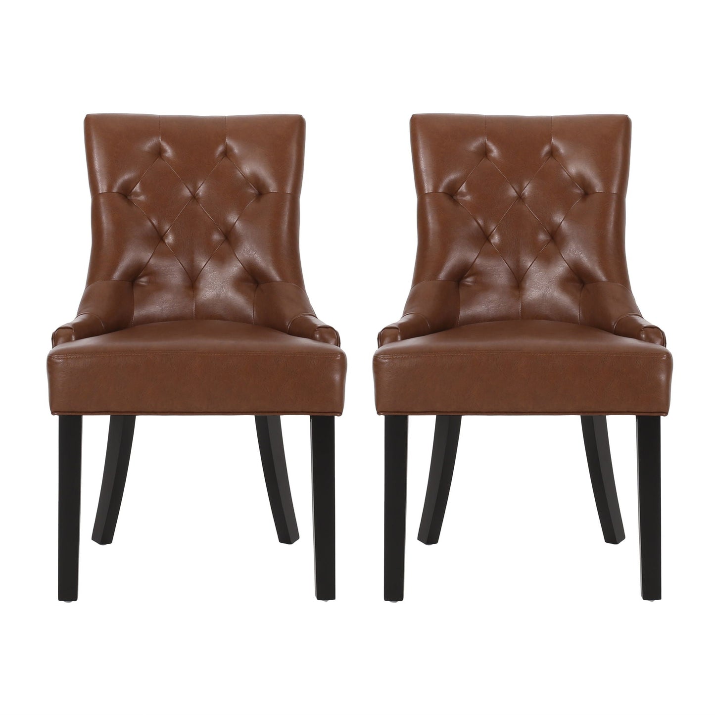 Cheney Contemporary Dining Chair Tufted Upholstery (Set of 2)
