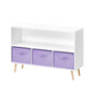 Bookcase With Collapsible Drawers, Book Display Organizer