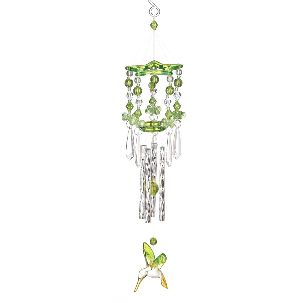 Green Hummingbird Wind Chimes
