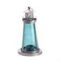 Blue Glass Watch Tower Candle Lamp Lighthouse