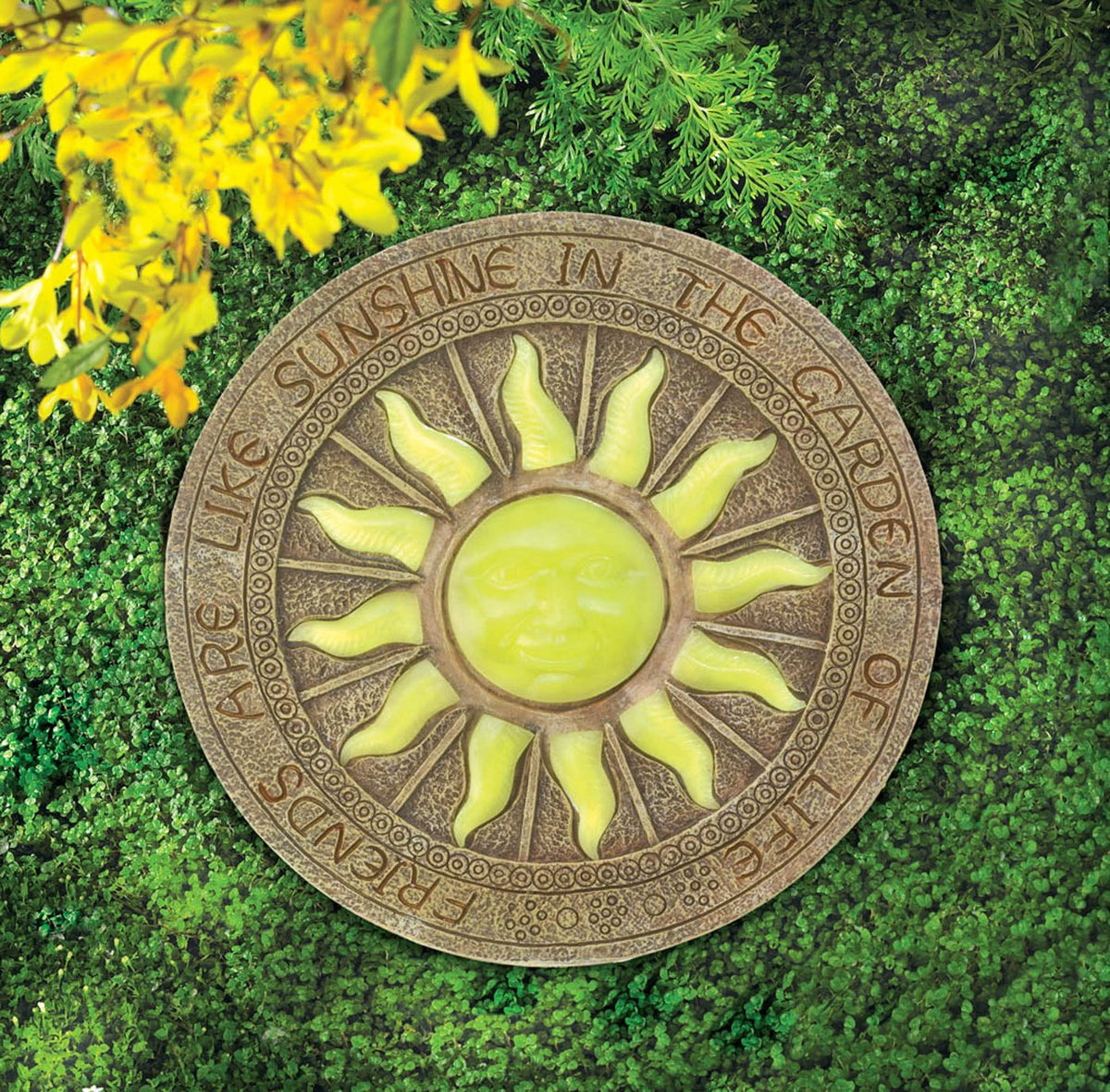 BURSTING SUN GLOWING STEPPING STONE