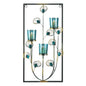 PEACOCK THREE CANDLE WALL SCONCE