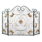 GOLD FLEUR-DE-LIS FIREPLACE SCREEN