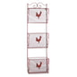 RED ROOSTER TRIPLE BASKET ORGANIZER