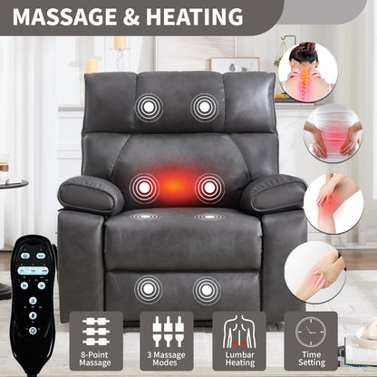ComfortMax Dark Oversized Lift Recliner Chair