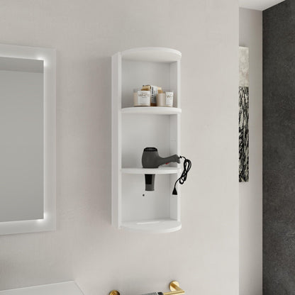 Bathroom Wall Mounted Storage Rack With Floating Design