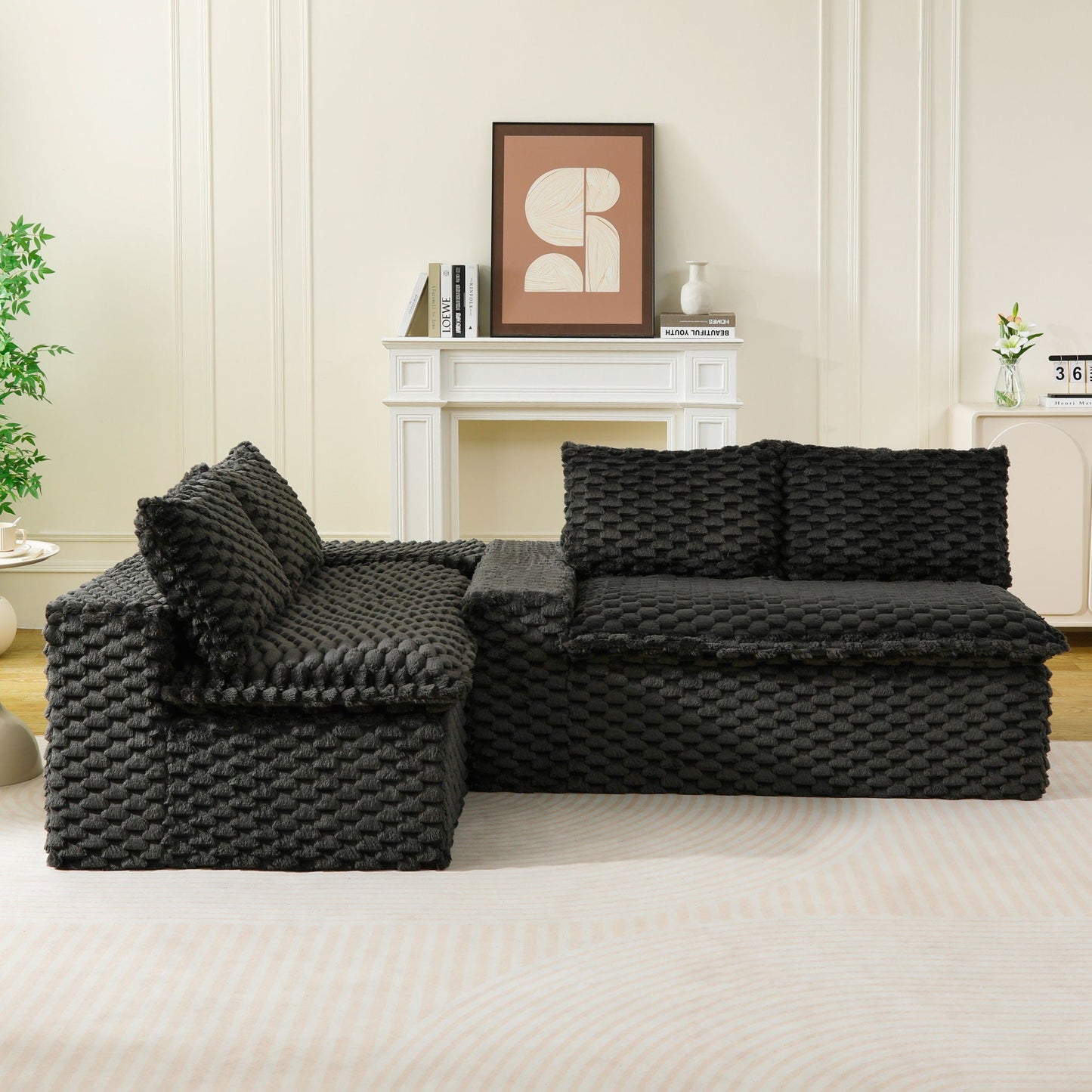 Multifunctional Sofa, Side-By-Side Or Facing Each Other