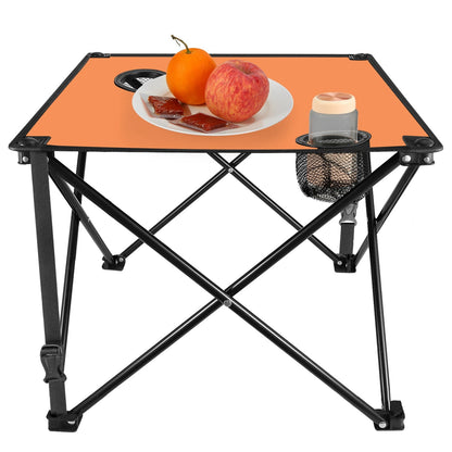 Portable Folding Camping Table with Cup Holders & Carry Bag