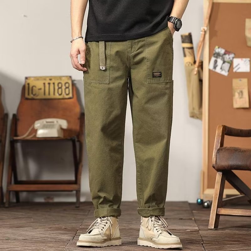 Loose Straight Hong Kong Style Sweatpants