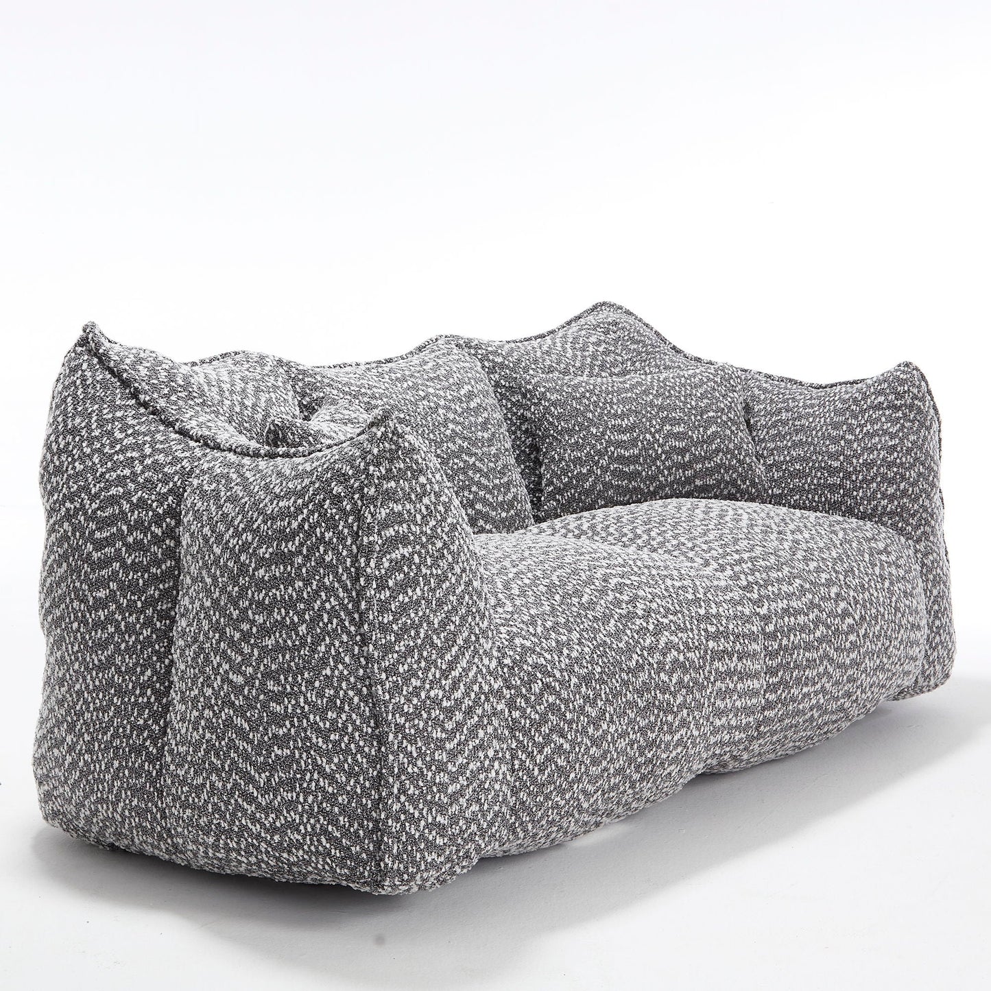 Comfortable Dual Beanbag Chair With High Resilience Foam Core For 2 People