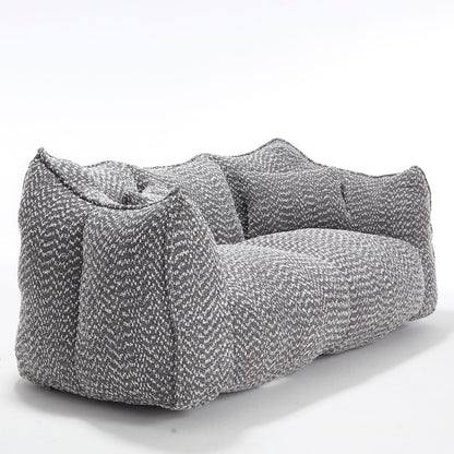 Comfortable Dual Beanbag Chair With High Resilience Foam Core For 2 People
