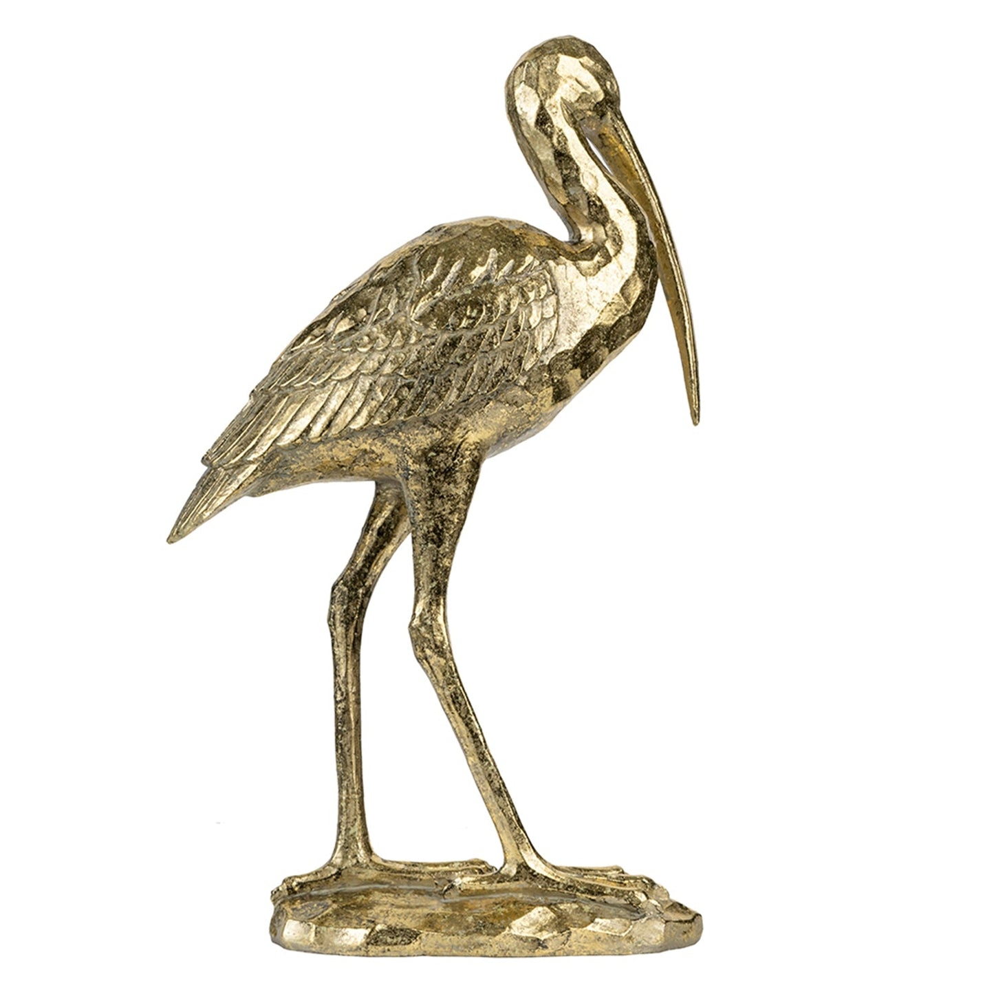 10x15.9x3.7" Standing Crane Figurine