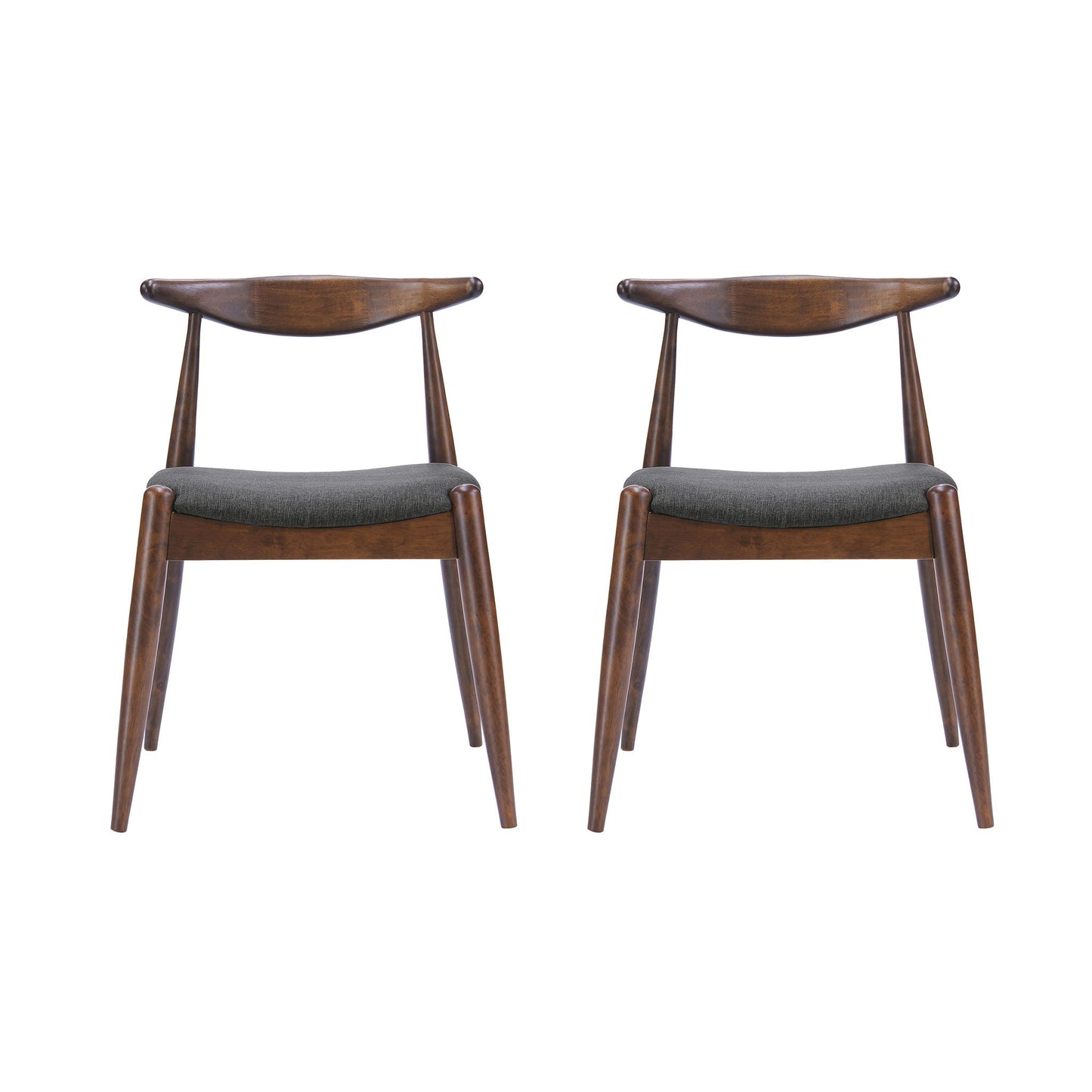 Dining Chairs With Ergonomic Backrest & Comfort Cushions (Set of 2)