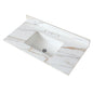 Vanity Top With Undermount Sink And Backsplash, Sintered Stone