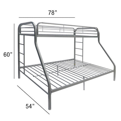 Tritan - Twin / Full Bunk Bed - Silver