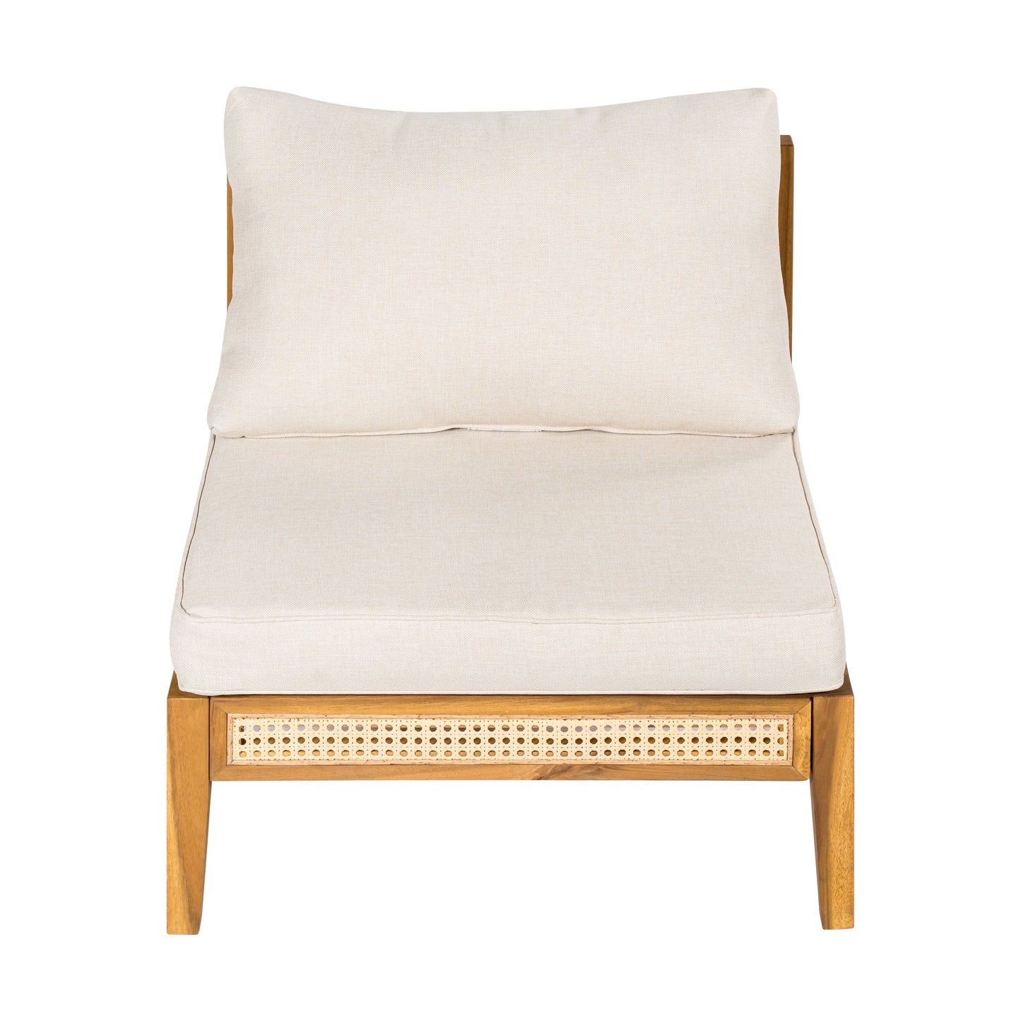 Kirkby Outdoor 5 Seater V-Shaped Acacia Wood Sofa