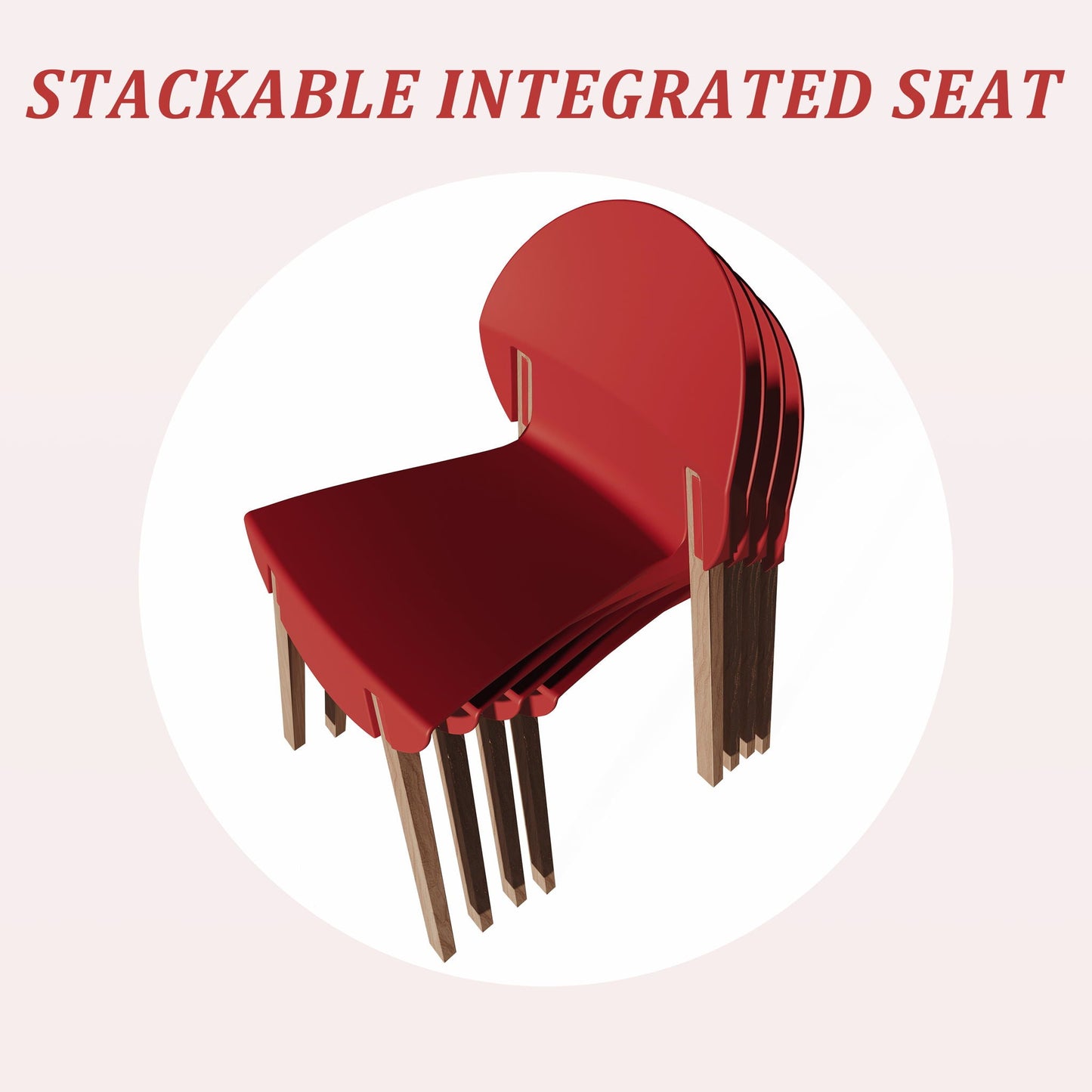 4 Piece Set Of Single Chairs, Traditional Elements With Round Table