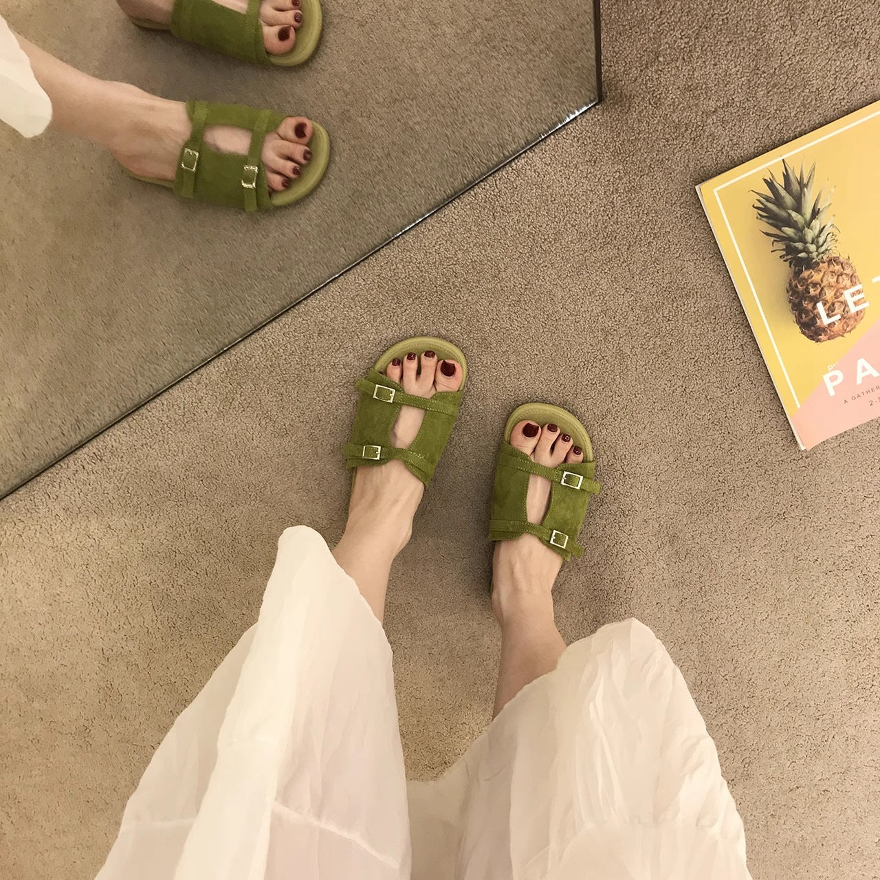 Summer Outdoor New-style Retro Flat-heeled Sandals