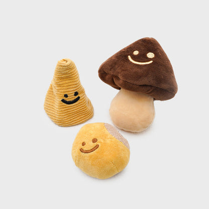 Mushroom Tibetan Food Vocal Toy Set Dog