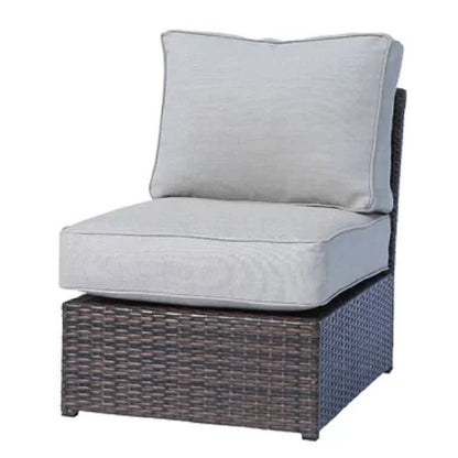 Comfortable Modern Patio Rattan Sectional Set With Cushions