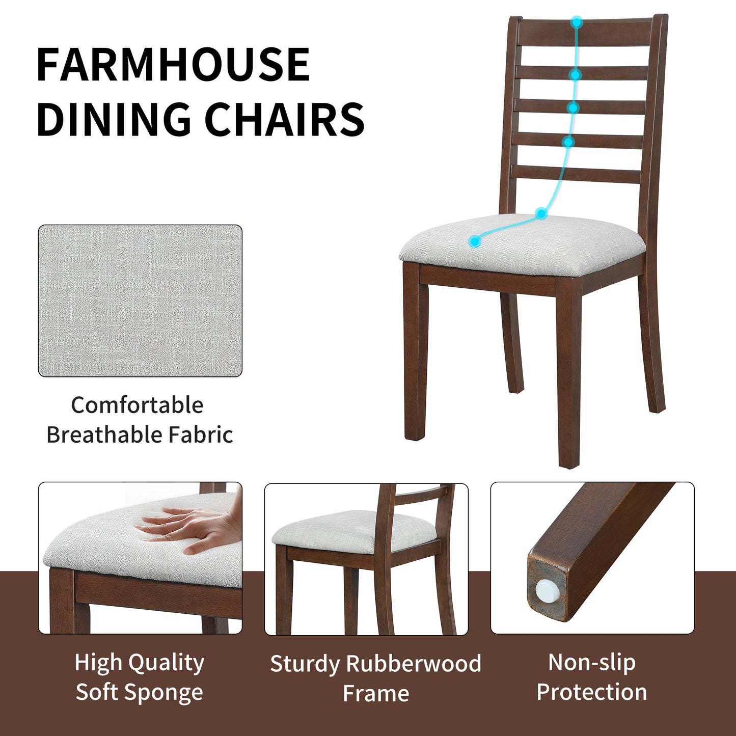 7-Piece Extendable Dining Table Set