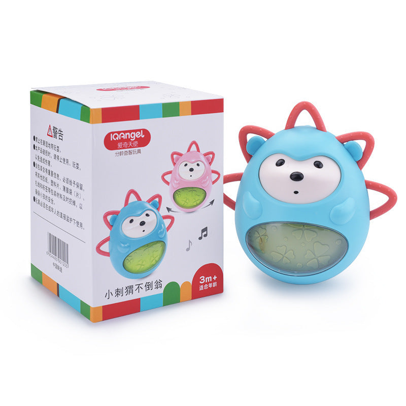 Music tumbler baby hand rolling interactive hedgehog toy
