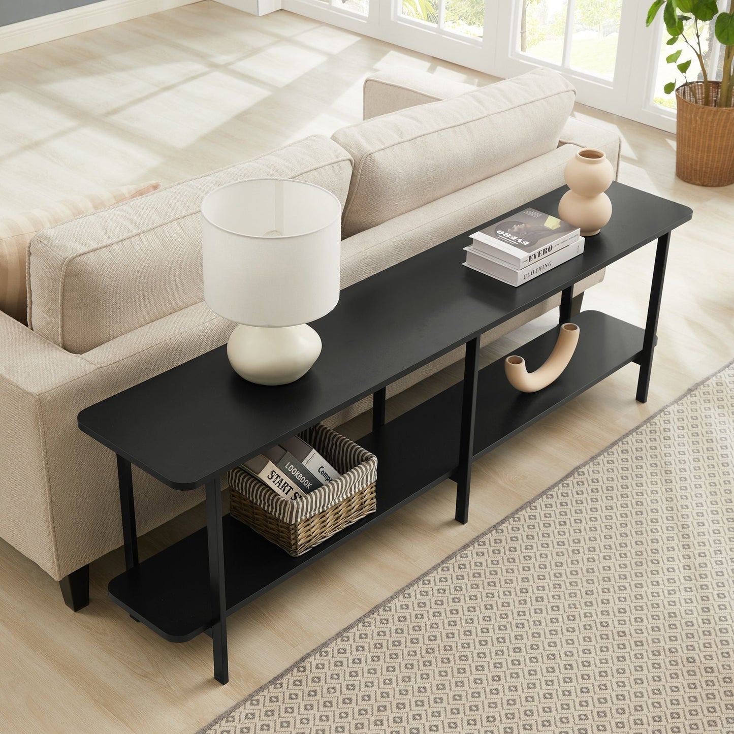 Celine - 2 Shelf Console Table