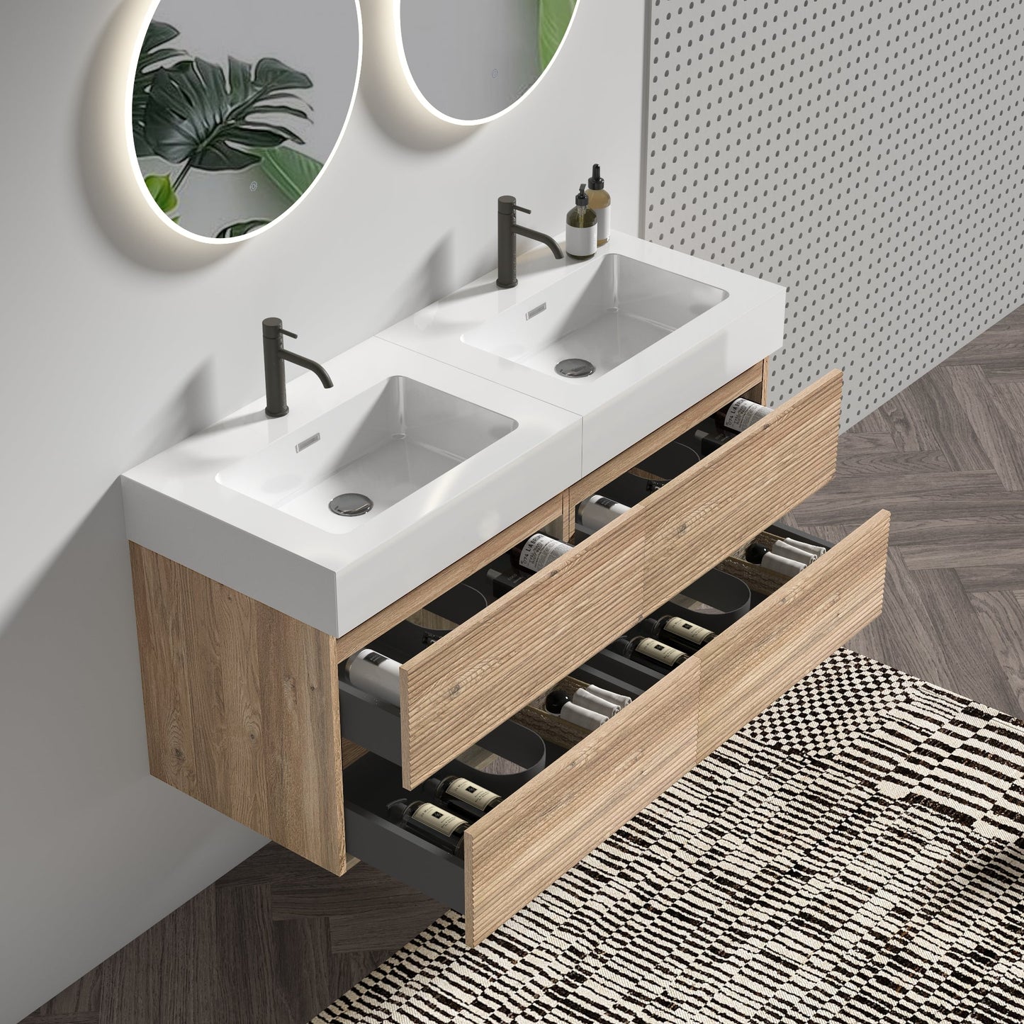 Grace 48" Bathroom Vanity with Double Drawers