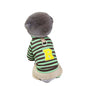 Autumn And Winter Puppy Clothing, Casual Striped Four-legged Thin Warm Hoodie, Small And Medium-sized Dog Bichon Frise Pet Clothing