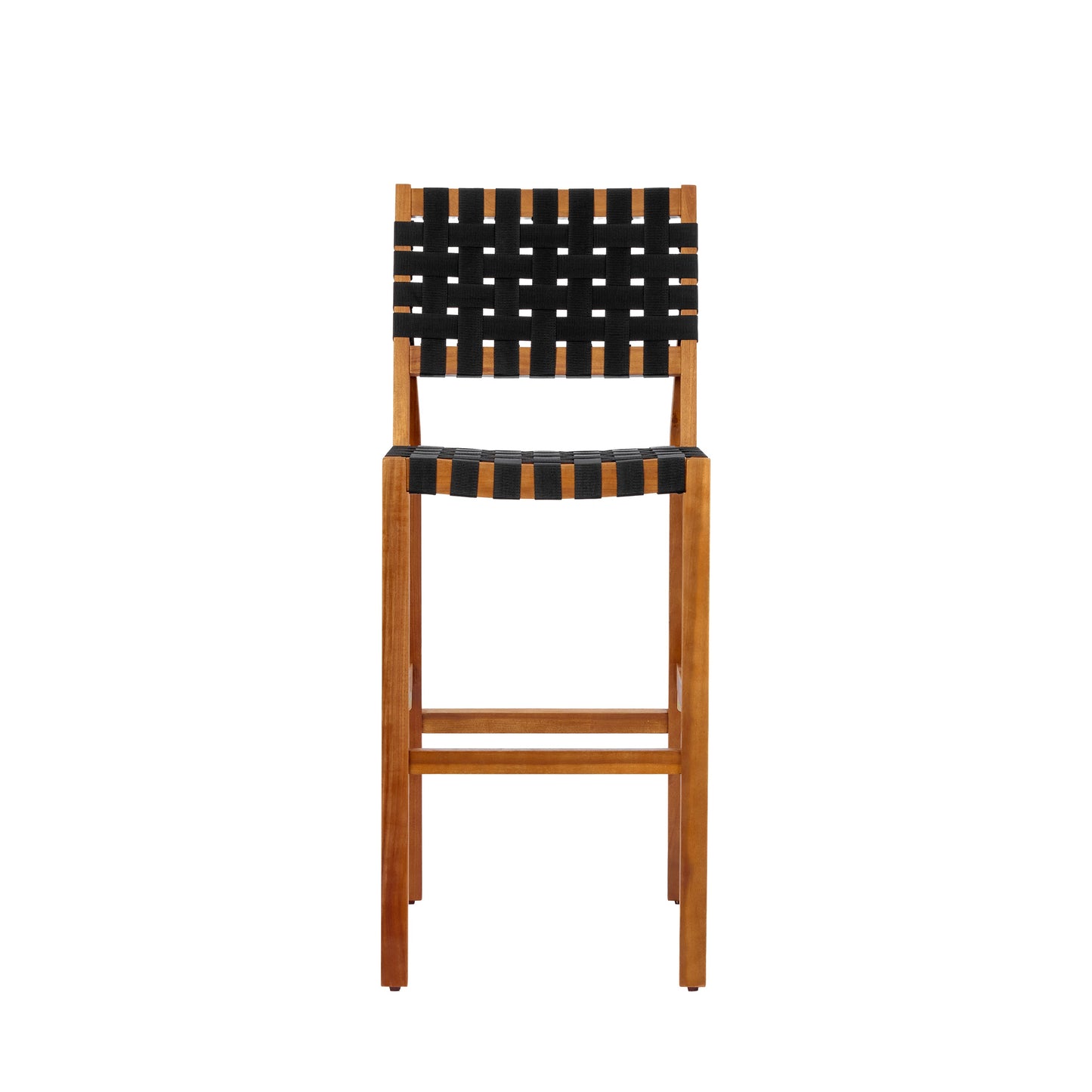 30.5 Inch Seat Height Outdoor Acacia Solid Wood Patio Side Chair