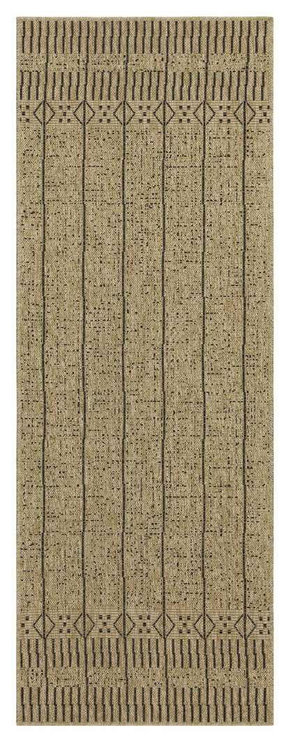 Earth GC_NTL1008 Jute/Black Indoor/Outdoor Area Rug