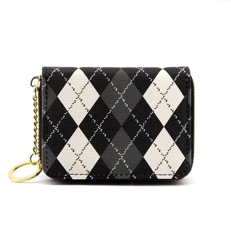 Diamond Zipper Coin Purse Large Capacity